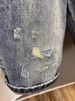 Men's Retro Ripped Denim Shorts Lightweight Summer Trendy Street Style Loose Fitting Straight Leg Five Point Pants_mkmklike.com