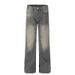 Men's Clothing Faded Bootcut Straight Wide Leg Casual Jeans For Men_mkmklike.com