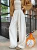 K Retro Jeans Women's New High Waisted Straight Leg Loose And Thin Wide Leg Jeans_mkmklike.com