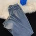 Men's Straight Leg Drawstring Jeans Loose Fit Workwear Pants Durable Wide Leg Plus Size_mkmklike.com