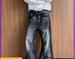 Men's Slimming Straight Leg Jeans Retro Washed Distressed Wide Leg Drape Loose Fit Style_mkmklike.com
