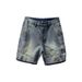 Men's Retro Denim Shorts Patchwork Trendy Loose Straight Leg Five Point Mid Length Summer New Style_mkmklike.com