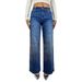 Women's European American Style Starry Rhinestone Denim Jeans Loose Straight Leg Casual Trousers Sparkly Street Style Long Pants_mkmklike.com