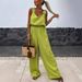 Women's Clothing spring and summer new suspender sleeveless pocket jumpsuit INS casual loose_mkmklike.com