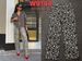 Women's Clothing Fashion Leopard Print Denim Straight Leg Pants For Women European And American Style_mkmklike.com