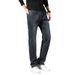 Four Seasons Versatile Jeans Men's Loose Casual Elastic Straight Pants Men's Fattened Plus Size Business Jeans Men's_mkmklike.com