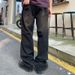 Men's Black Distressed Jeans – Vintage Cat Whisker & Ripped Straight-Leg Denim Pants With Relaxed Fit_mkmklike.com
