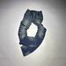 Vintage Washed Blue Cracked Whisker Stacked Fold American Streetwear Unisex Jeans With Curved Blade Design_mkmklike.com