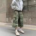 Men's And Women's Washed Damaged Camouflage Shorts High Street Fashion Summer Handsome Seven Point Overalls_mkmklike.com