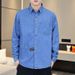 New Cotton Denim Long Sleeved Shirt For Spring Autumn Casual Top, Loose And Versatile Coat, Men's Trend_mkmklike.com