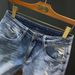 Summer Style Men's Loose Fit Jeans Shorts Trendy Brand Thin Design Unique Sporty Plus Size_mkmklike.com
