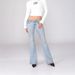 Women's Clothing Women's Washed Low Rise Y2K Flared Jeans Revice_mkmklike.com