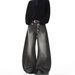 Men's Clothing Retro Washed Silhouette Jeans For Men Spring Trendy Brand Loose Long Pants Split Structure Scimitar Design_mkmklike.com