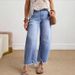 Women's Retro Distressed Wide Leg Jeans Casual Fashion Full Length Denim Spring/Autumn Summer_mkmklike.com