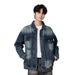 High-Quality Retro Heavyweight Washed Workwear Denim Men, New Loose American Style Jacket For Autumn_mkmklike.com