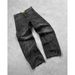 Men's Wide Leg Jeans Street Washed Style Retro Vintage Soft Stretch Mid Waist Long Pants Machine Washable_mkmklike.com