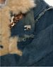 Distressed Denim & Faux Shearling Coat – Oversized Hooded Jacket With Horn Buttons (S-XL)_mkmklike.com