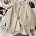 Women's Clothing new design casual street fashion white suit _mkmklike.com