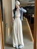 K Jeans Women's New High Waisted And Relaxed Straight Leg Pants That Look Slim And Wide Legged_mkmklike.com