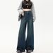 Retro Nostalgic Wide-Leg Jeans For Women, 2026 Spring New High-Waisted Versatile Slimming Lazy Drapey Floor-Length Pants_mkmklike.com