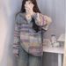 Chicco Autumn Winter Internet Celebrity Street Style Playful Lively Youthful Hooded Knit Sweater Top And Jeans Two-Piece Set_mkmklike.com
