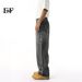 EF JEANS | 2025 Spring New Product Niche Design Personalized Washed Black And Gray Loose Ripped Jeans_mkmklike.com
