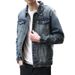 Loom 2025 Spring Autumn Casual Loose Street Style New Korean Version Men's Denim Jacket Trendy European American_mkmklike.com