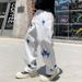 2025 New Trendy Brand Blue Lightning Jeans Straight Fit Versatile American High Street Classic Men's Denim Pants_mkmklike.com