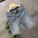 Men's Slim-Fit Stretch Denim Shorts – Korean Street Style 5-Inch Inseam Summer Shorts With Tapered Leg (28-36) – Lightweight & Breathable_mkmklike.com