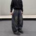 Vintage Washed Distressed Baggy Jeans For Men & Women - Loose Straight Leg Retro High Street Denim Pants_mkmklike.com