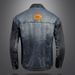Loom Europe Station 2023 Autumn New Washed Trendy Brand Color Block Casual Denim Jacket Men's Turn-Down Collar Coat_mkmklike.com