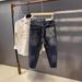 Men's Blue Slim Fit Jeans Trendy Fashionable And Versatile Casual Trousers Autumn New Arrival_mkmklike.com