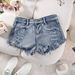 Women's Clothing Denim Shorts Hot Pants Jeans Nightclub Women's Sexy High Waist Holes_mkmklike.com