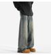 Men's Retro American Style Heavyweight Jeans Loose Straight Leg Spring Summer Trendy Casual Pants_mkmklike.com