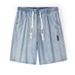 Men's Retro Style Straight Leg Jeans Loose Fit Trendy Wide Leg Casual Five Point Pants High Street Style Clean Fit For Summer_mkmklike.com