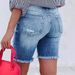 Women's Clothing Fashion Ripped Stretch Denim Jeans High Quality Fashion Denim Shorts_mkmklike.com
