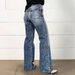 Women's Washed Stretch mid Rise Casual Straight Leg Jeans Versatile Fashionable Cotton Denim for Spring/Autumn Summer_mkmklike.com
