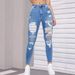 Women's High Waist Ripped Stretch Skinny Jeans - Trendy Distressed Denim Pants With Comfort Fit (S-XXL, Light Blue)_mkmklike.com