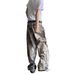 Men's Clothing Men's 3D Digital Camouflage Denim Trousers American Style Distressed Low Waist Wide Leg Casual Spring Summer Fashion_mkmklike.com