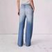 Vintage Mid-Rise Women's Jeans - High Waist Distressed Denim Pants With Wide Leg & Straight Fit, Retro Washed Blue & Light Wash (XS-2XL)_mkmklike.com