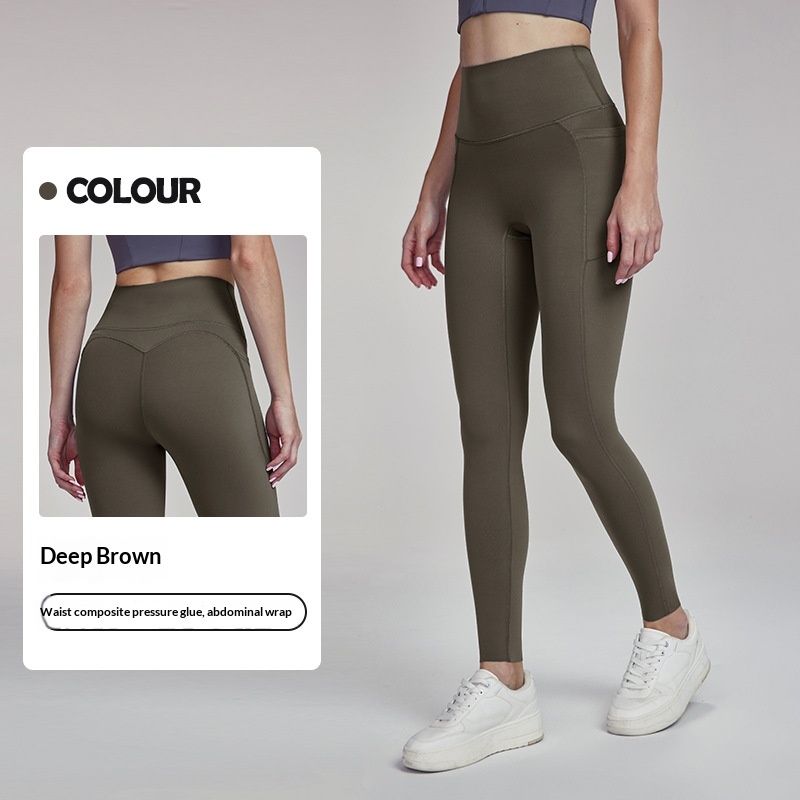 European And American Style Barely There Antibacterial Yoga For Women, Outdoor Sports Peach Hip Fitness Pants,_mkmklike.com
