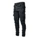 European And American New Jeans Men's Side Pockets Skinny Jeans Casual Overalls Pants Trousers Fashion_mkmklike.com
