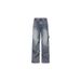 Retro Straight-Leg Jeans For Men - Classic High Waist Denim Pants With Slight Flare (Stonewash Blue/Black-Grey, Sizes S-Xxl)_mkmklike.com