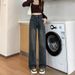 New Spring/Autumn American Retro Wide-Leg Jeans For Women, High-Waisted, Slimming, Height-Enhancing, Loose Straight-Leg_mkmklike.com