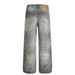 Paint Splatter Vintage Denim Straight Long Punk Ink Splash Crease Washe Graient Street Style Wie Leg Pants Men's_mkmklike.com