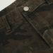 American Style Camouflage Slim Fit Cargo Trendy Color Block Flared Pants Unisex Jeans_mkmklike.com