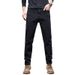 Pulse Straight-Leg Business Jeans Winter Trendy Leather Label Stretch Simple European And American Casual Pants Men's Autumn_mkmklike.com