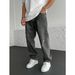 Men's American Style Ripped Retro Beggar Jeans Straight Leg Loose Fit Summer Trendy Long Pants Version_mkmklike.com