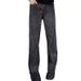 Men's Clothing Black And Gray Washed Scimitar Jeans For Men Spring And Autumn Splicing Design Flared Pants Retro Trousers Trend_mkmklike.com
