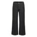 14oz Raw Denim Jeans – Black & Dark Blue Striped Straight Leg With Flared Wide Leg Silhouette_mkmklike.com